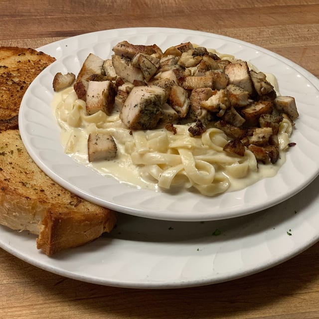 Chicken Fettuccini Alfredo.