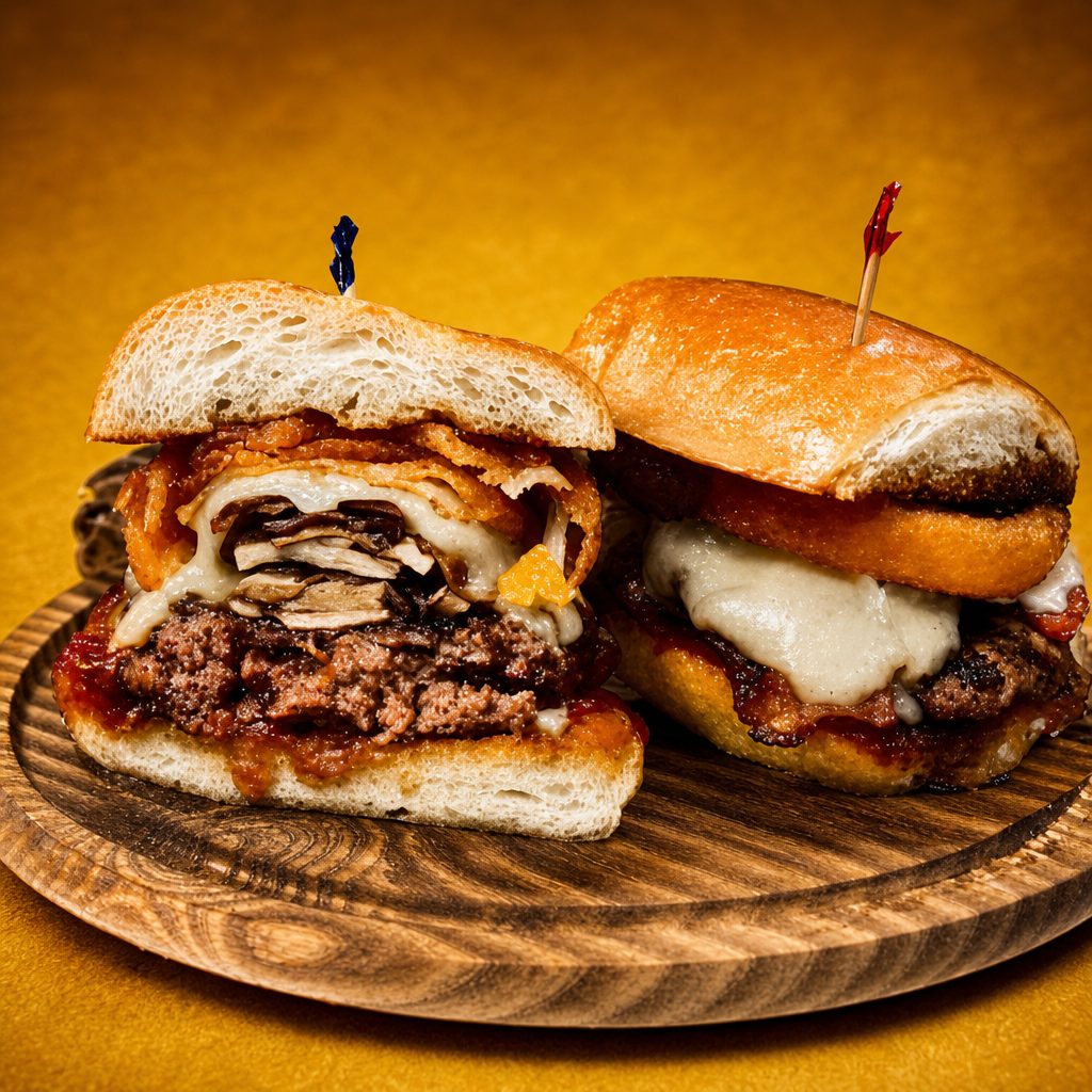 "Four Bagger" Burger.