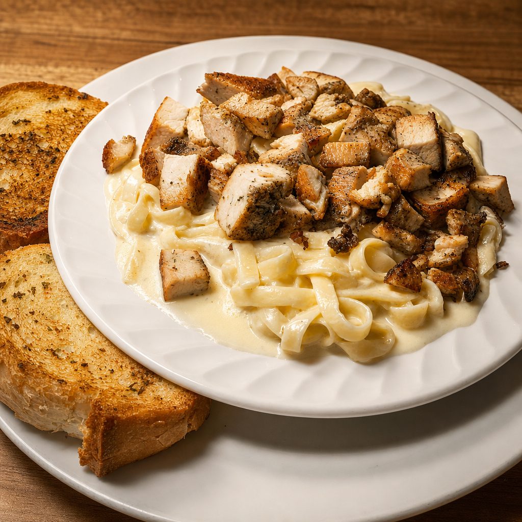 Chicken Fettuccini Alfredo.