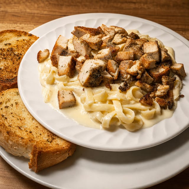 Chicken Fettuccini Alfredo.