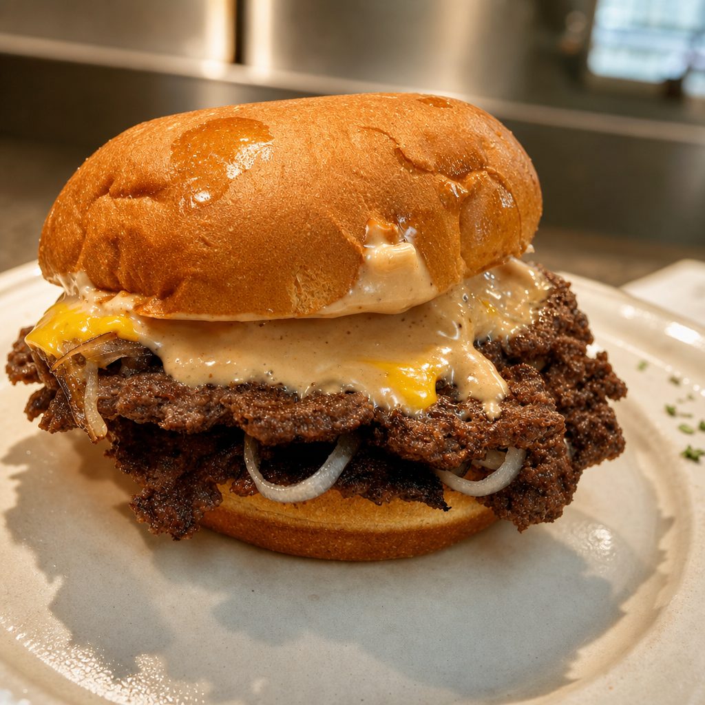 "The Babe" Smash Burger.