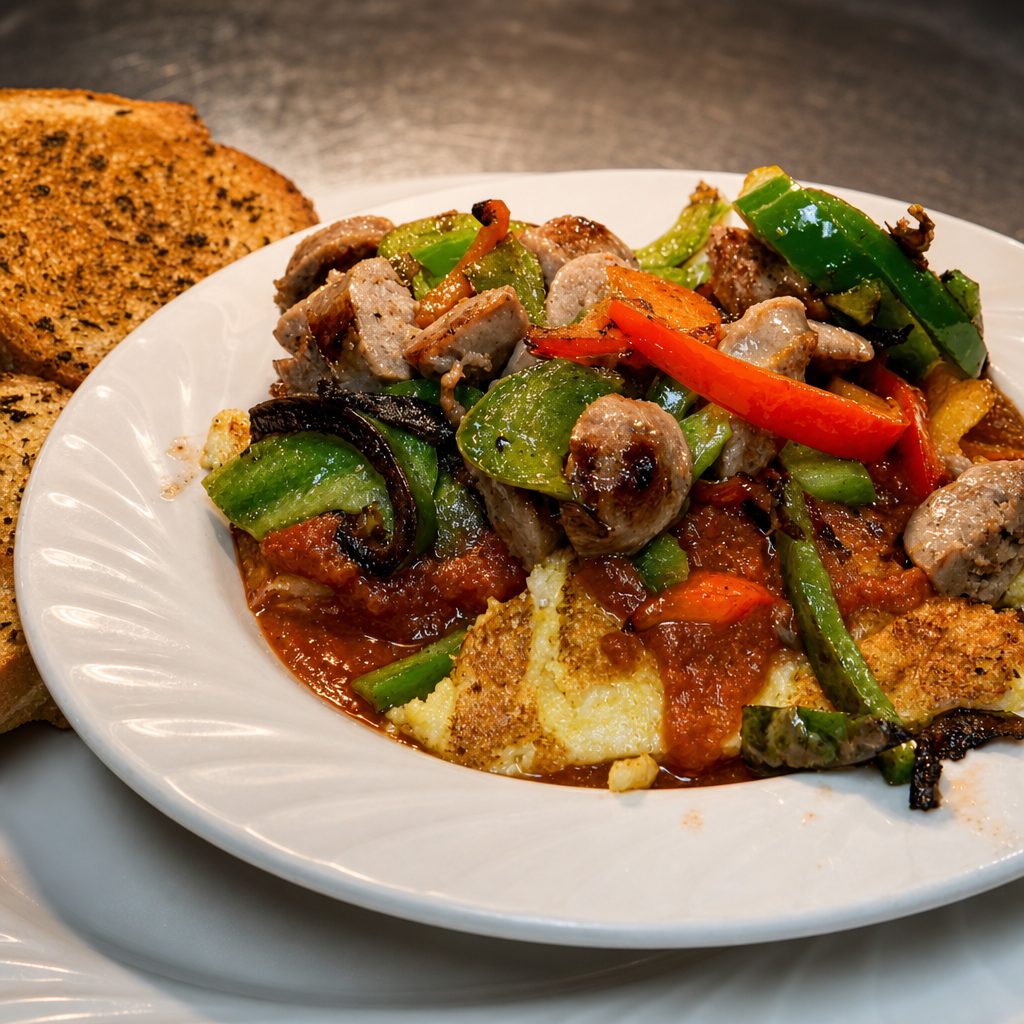 Polenta & Italian Sausage.